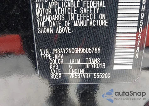 2017 Nissan Armada Sv из США, поврежденный, VIN JN8AY2NC6H9505788